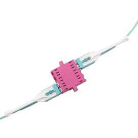 Buy Pull Type UNIBOOT LC Fiber Optic patch cord  Multi Mode Duplex OM3 - 150 LSZH Material online manufacture