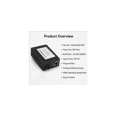 Buy NL-DCMC-10 Duplex SC SFP Media Converter with Link Pass-Through and Far-End Fault Detection for 10/100/1000Mbps Auto-Negotiation online manufacture