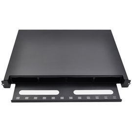 Buy 1U 19 Inch Fiber Optic Distribution Box Rack Mount Cold Rolled Steel 1.2T Material Thick online manufacture