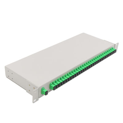 Buy Rack Mount PLC Fiber Optic Splitter with SC/APC Connector and 3 Years Warranty online manufacture