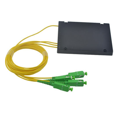 Buy ABS Box Fiber Optic Splitter with SC Connector for FTTH Networking 1x4 PLC Type online manufacture