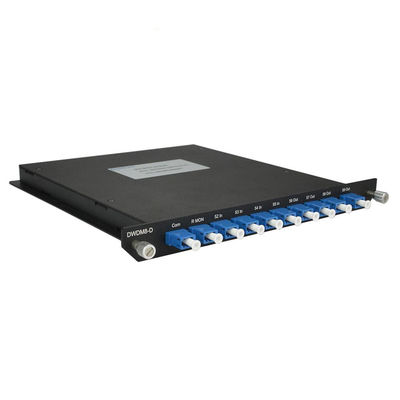 Buy 8 Channels LC UPC Connector Single Mode 1550nm DWDM Mux Demux Fiber Optic Module online manufacture