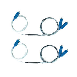 Buy 1.2 Meter G657A2 0.9mm Steel Tube / ABS Fiber Optic Filter FWDM 1 X 2 SC UPC Connector online manufacture