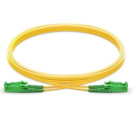Buy E2000 APC  Optical Fiber Patch Cord  Single Mode Duplex 5m Length LSZH Material online manufacture