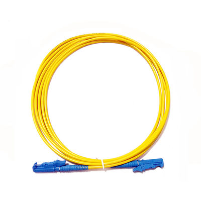 Buy E2000 UPC Fiber Optic Patch Cord Single Mode 2.0mm Diameter with Plastic Cap online manufacture