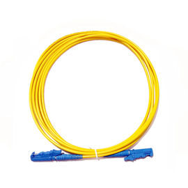 Buy E2000 UPC Fiber Optic Patch Cord Types Plastic Cap Simplex Single Mode 2.0 Diamter online manufacture