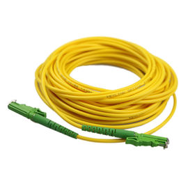 Buy PVC Fiber Optic Patch Cord E2000 APC Metal Cap 9/125 1310/1550 Wavelength G652D online manufacture