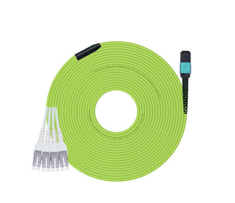 buy 8 Core MPO MTP Cable with 850/953/1300nm Wavelength and Low Insertion Loss for High-Density Fiber Optic Networks online manufacture
