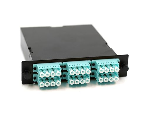 Buy 24 Fiber 0.5meter MPO Cassette Module with 50/125 OM3 Fiber Optic Patch Cord online manufacture
