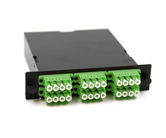 Buy 24 Fiber 0.9mm Cable MTP Casstte Module Green LC Adaptor OM5 PC Polish Patch Cord online manufacture