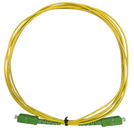 Buy Single Mode Simplex 2.0mm Optical Fiber Patch Cord SC APC Green Connecter online manufacture