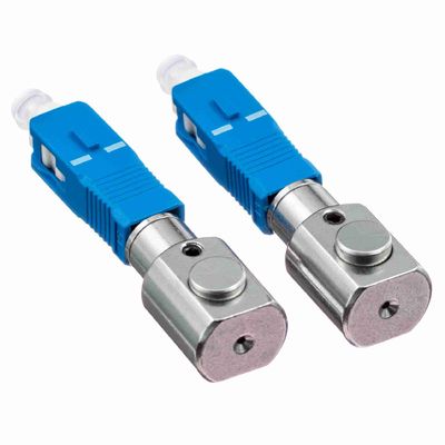 buy Round Type SC Fiber Optic Adapter with Press Button Installation and >1000 Times Repeatability for Test Center online manufacture
