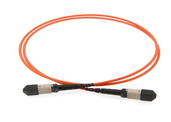 buy MPO MTP Cable MPO Patch Cord with 8 / 12 / 24 Fiber Core Customizable Length and Low Insertion Loss online manufacture