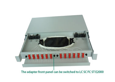 Buy 19 Inch 12 Core Single Mode Optical Cable ODF ST / LC Rack Mounted online manufacture