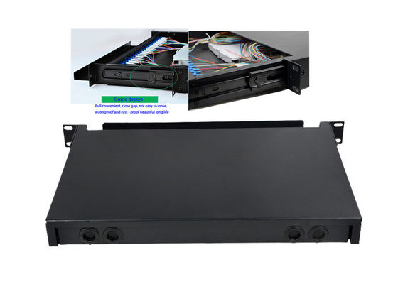 buy 12 24 48 96 Port Sliding Drawer Type Multimode Fiber Optic Distribution Frame and Patch Panel online manufacture