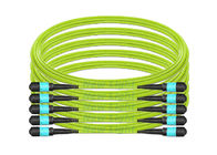 Trunk MPO MTP Cable MPO TO MPO 12 Core OM5 Fiber Lime Green Optic Patch Cord
