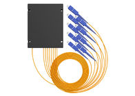 Digital Passive PLC Fiber Optic Splitter 1x8 ABS Box Type With SC / PC Connector