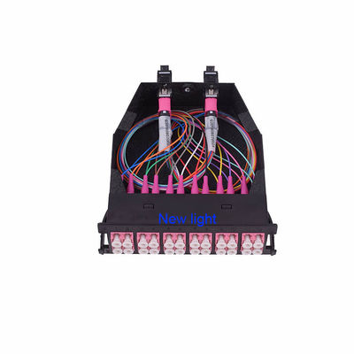 buy 12 Core MPO Cassette Module with Corning Fiber Optic Cable and Low Insertion Loss for High Density Networks online manufacture