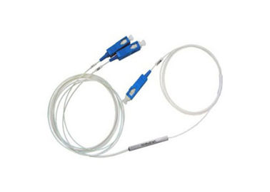 Buy 1x2 Fiber Optic Splitter , 1 In 2 Out Mini Type PLC Optical Splitter Device online manufacture