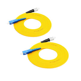 Buy Customized Patch Cord Optical Fiber , Simplex Single Mode Fc To Lc Fiber Patch Cord online manufacture