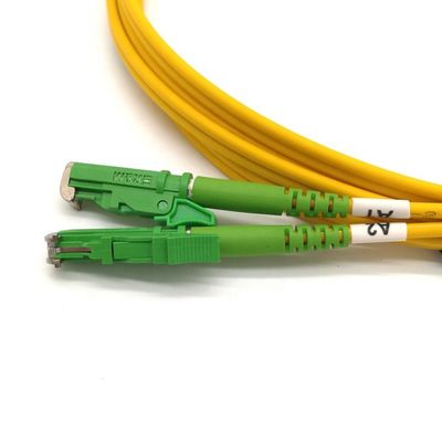 buy E2000 APC Connector Optical Fiber Patch Cord with 9/125um Single Mode and LSZH Cable Material online manufacture