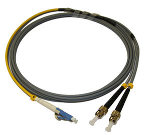 Buy Armored Fiber Optic Patch Cord 62.5/125 MM ST Conditioning Single Mode LC Connector online manufacture