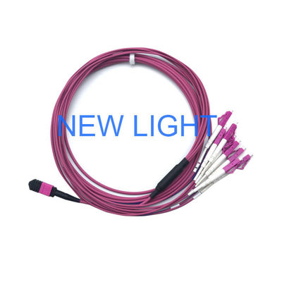 buy OM4 Multimode 12 Core MPO MTP Fiber Optic Cable with Customizable Length for High-Speed Data Networks online manufacture