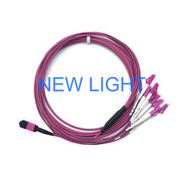 Buy Optical Connector MPO MTP Cable Om3 Multimode Fibre Optic Cable For Mpo Fiber Cassette online manufacture