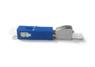 Single  Mode Fiber Optic Adapter SC / PC Male To LC / PC Female With Metal LC Port