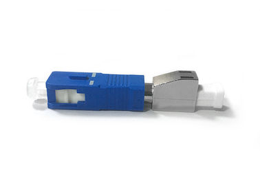 Buy Single  Mode Fiber Optic Adapter SC / PC Male To LC / PC Female With Metal LC Port online manufacture