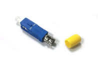SC / PC Male To ST / PC Female Fiber Optic Transfer Adapter With Metal ST Port