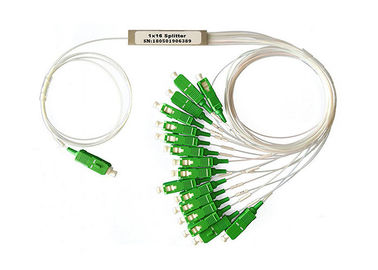 Buy 1 In 16 Out Miniature Type PLC Optical Fiber Splitter With SC Connector online manufacture