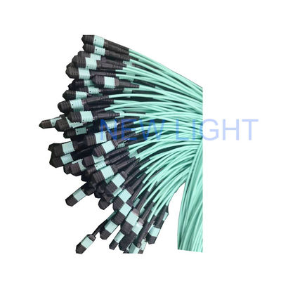 buy 12 Core OM4 MPO MTP Fiber Optic Cable with Custom Length and MPO Connector online manufacture