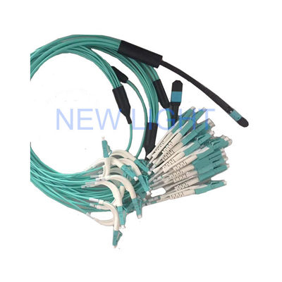buy 5m OM4 (OM3) 50/125 MPO Female Connector to LC Duplex Multifiber Jumper with Customizable Length online manufacture