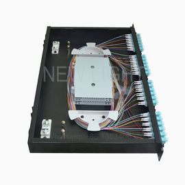 Buy 12 24 48 96 Port Fiber Optic Distribution Frame / Fiber Optic Distribution Panel online manufacture