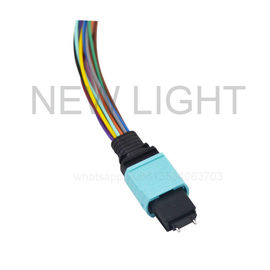 Buy OEM MPO MTP Cable OM3 Straight 10Gb , Multimode 50/125 Fiber Optic Patch Cable online manufacture