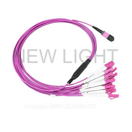 Buy OS2 OM3 OM4 Fiber Optic MPO MTP Cable For 100 Gigabit Ethernet Low Loss online manufacture