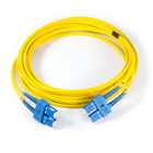 40G Data Transmission SC Fiber Optic Patch Cord Duplex Single Mode 1310 / 1550nm