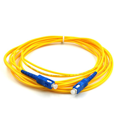Buy IEC Standard SC Fiber Optical Patch Cord with LSZH Jacket and Flammability Rating for Network Applications online manufacture