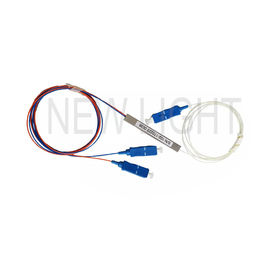 Buy FTTH 1x2 1x4 1x8 1x16 Fiber Optic Beam Splitter SC UPC / APC Connector online manufacture