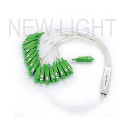 Buy SC/APC Connector Fiber Optic Splitter Singlemode 900μm Fiber 1x2 Blockless online manufacture