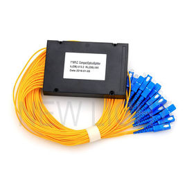 Buy SC/APC Singlemode 1x32 PLC Fiber Splitter 2.0mm Splice / Pigtailed ABS Module online manufacture