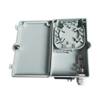 buy Waterproof 4 Core Fiber Optic Distribution Box Wall Mountable FTTH Termination Box online manufacture