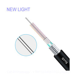 Buy PSP Flexibility Amord Duct And Aerial Fiber Optica Cable GYTS 24 Core 12 Fibra online manufacture