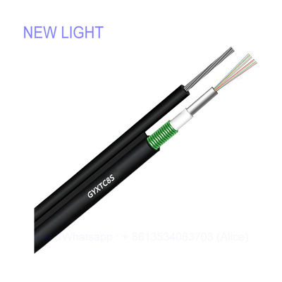buy Aerial Fiber Optic Cable with LSZH Jacket and Self-Supporting Stranded Wires for Hydrolysis Resistant Loose Tube GYXTC8Y online manufacture