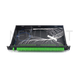 Buy LC SC FC ST E2000 Optical Input Splitter , Rack Mounted Type 1x32 Optical Splitter online manufacture