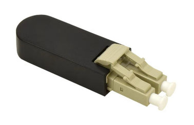 Buy LC MM 62.5/125 Duplex Fiber Optic Loopback Beige Color LC Connectors With Clip online manufacture