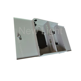 Buy Metal Wall Mounted Indoor Outdoor Fiber Optic Distribution Box 24 Cores Cabinet online manufacture