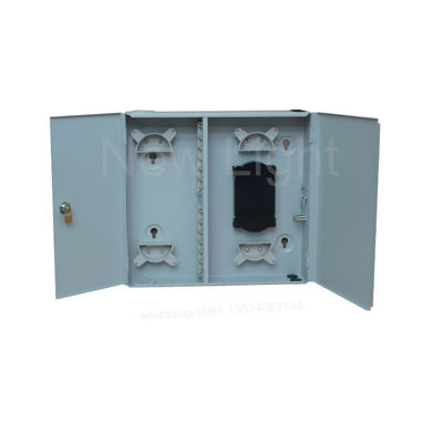 Buy 48 Port Fiber Optic Distribution Box with Cold-Roll Steel Construction for Wall-Mount Applications online manufacture