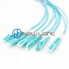 Aqua LC Duplex Pre Terminated 12 Core MPO MTP Cable